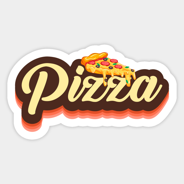 Vintage Pizza Sticker by Easy Life